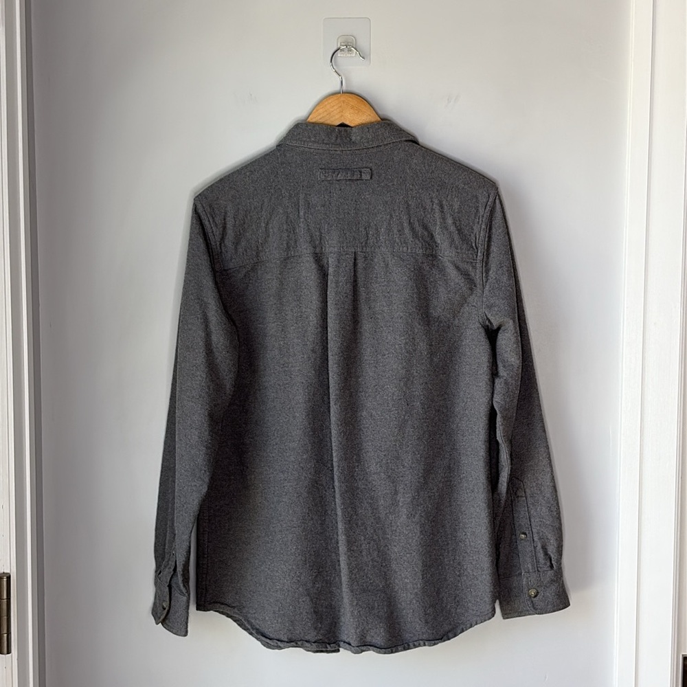 Legendary Whitetails Shirt Men's Medium Flannel Chamois Button Up Gray Corduroy - Picture 5 of 7